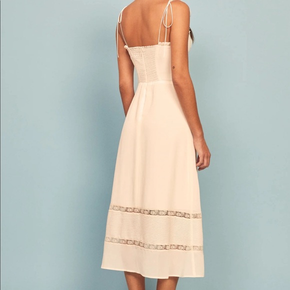 NWT Reformation Ronan dress, Ivory, size 2 - Picture 2 of 6